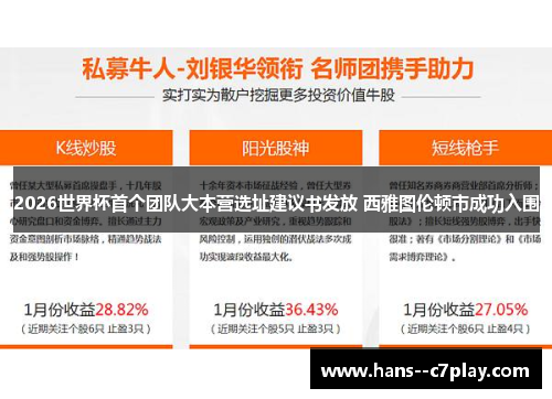 2026世界杯首个团队大本营选址建议书发放 西雅图伦顿市成功入围 2026世界杯首个团队大本营选址建议书发放 西雅图伦顿市成功入围